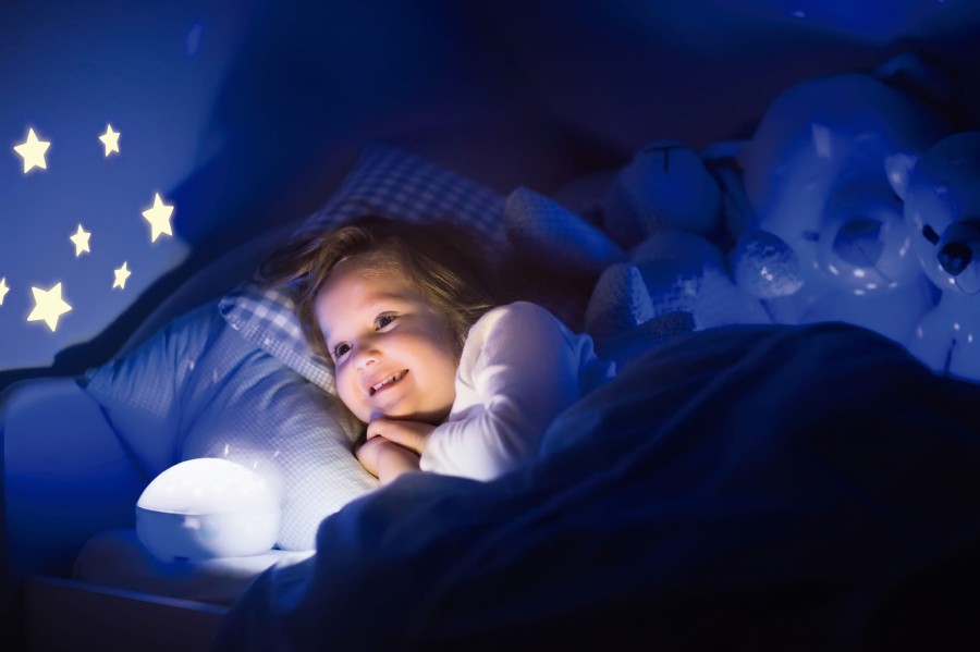 Fluorescencyjne naklejki - Małe Gwiazdki 12 sztuk / Apli Kids