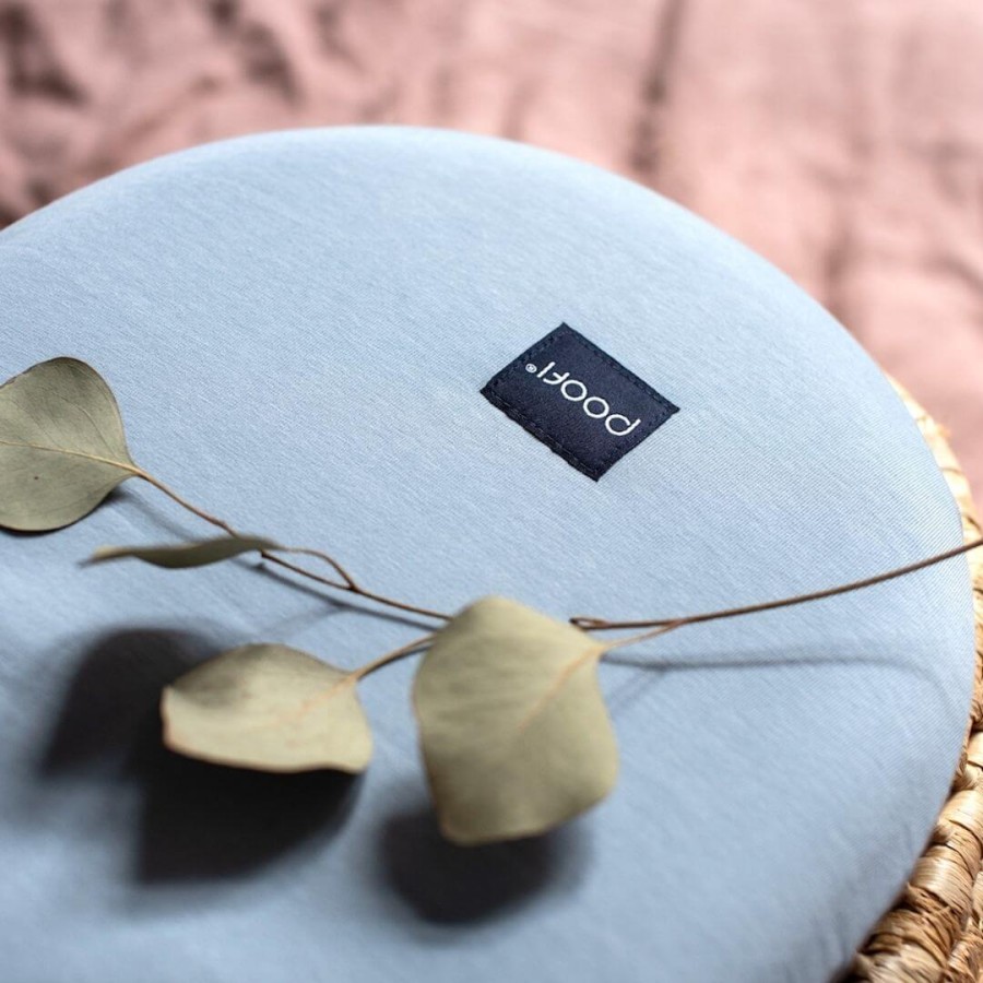 Prześcieradło do gondoli Organic kolor -dusty blue/ POOFI