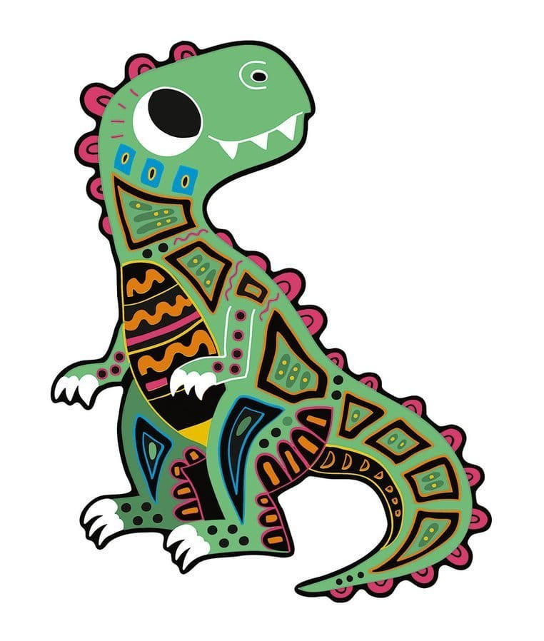 Zestaw kreatywny Do zdrapywania Dinozaury 5+ / Janod