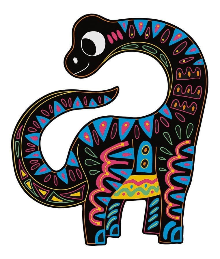 Zestaw kreatywny Do zdrapywania Dinozaury 5+ / Janod