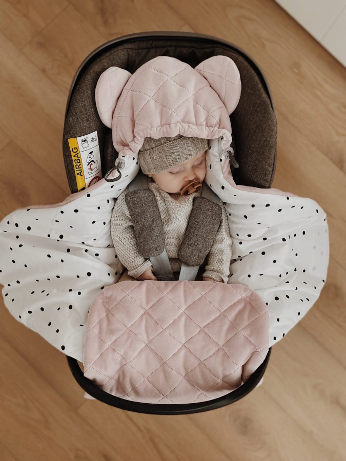 Otulacz/kocyk do fotelika samochodowego Royal Baby Pink