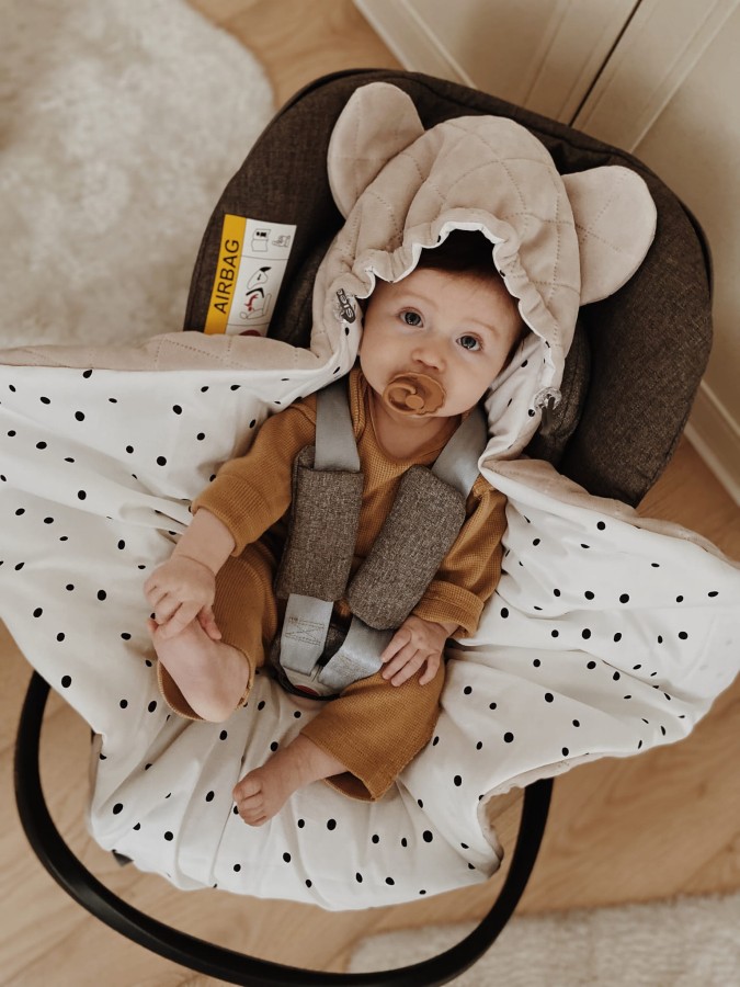 Otulacz/kocyk do fotelika samochodowego Royal Baby Sand