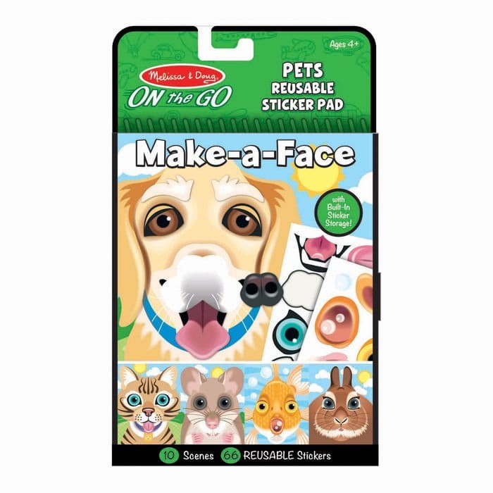 Naklejki Stwórz twarz - Zwierzęta / Melissa & Doug
