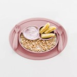 Komplet naczyń silikonowych Mini Feeding Set pastelowy róż / EZPZ