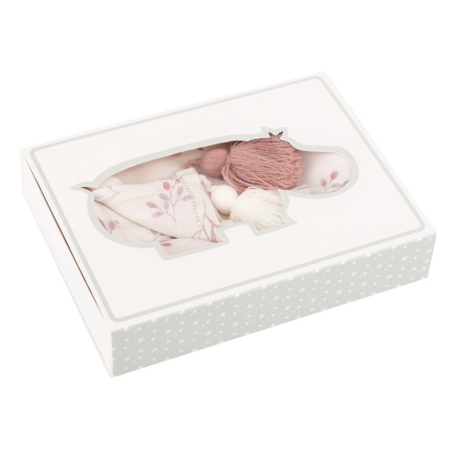 Otulacz lekki kocyk bambusowy maliny z frędzlami 120x100 cm / Samiboo