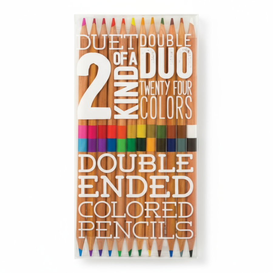 Kredki ołówkowe Duet 2w1 - Jedna Kredka Dwa Kolory / Ooly