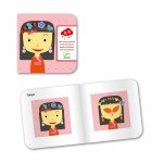 Zestaw artystyczny z naklejkami dla maluchów TWARZE / Djeco