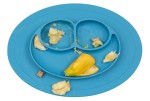 Silikonowy talerzyk z podkładką mały 2w1 Mini Mat niebieski / EZPZ