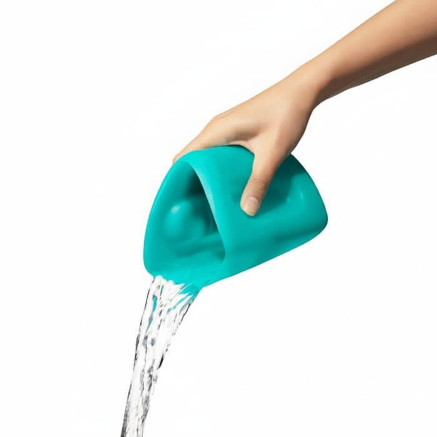 Silikonowy Kubek do Mycia Głowy Teal / OXO