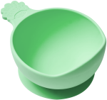 Miska silikonowa z przyssawką i uchwytem GREEN / Nana's Manners