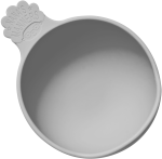 Miska silikonowa z przyssawką i uchwytem GREY / Nana's Manners