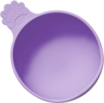 Miska silikonowa z przyssawką i uchwytem PURPLE / Nana's Manners