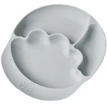 Talerz silikonowy z przyssawką GREY / Nana's Manners