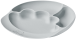 Talerz silikonowy z przyssawką GREY / Nana's Manners