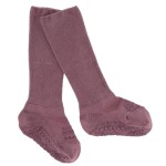 Antypoślizgowe skarpetki do nauki chodzenia BAMBOO Misty Plum, rozmiary / GoBabyGo