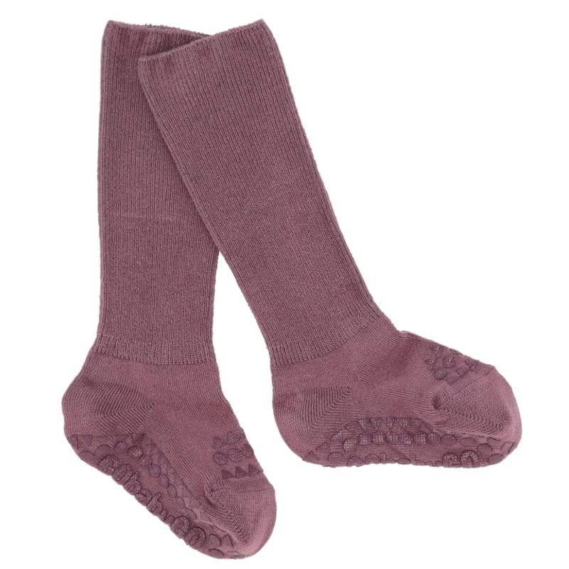 Antypoślizgowe skarpetki do nauki chodzenia BAMBOO Misty Plum, rozmiary / GoBabyGo