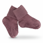 Antypoślizgowe skarpetki do nauki chodzenia BAMBOO Misty Plum, rozmiary / GoBabyGo