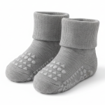 Antypoślizgowe skarpetki do nauki chodzenia BAMBOO grey melange, rozmiary / GoBabyGo