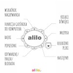 Króliczek Alilo Big Bunny - niebieski /Alilo