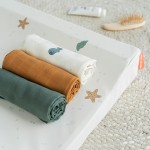 Pieluszka Sea 70x70cm 3szt Colour Mix /Done by Deer