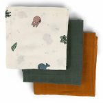 Pieluszka Sea 70x70cm 3szt Colour Mix /Done by Deer