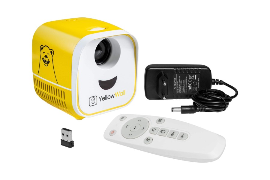 Zestaw startowy. Projektor YellowWall + 4 Multibajki /YellowWall