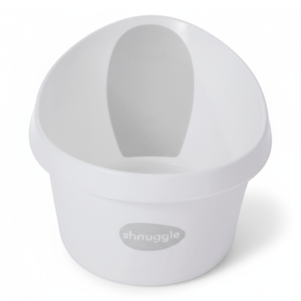 Wanienka Shnuggle Toddler z piankowym oparciem white and grey /Shnuggle