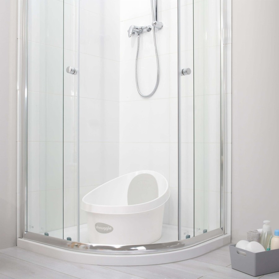 Wanienka Shnuggle Toddler z piankowym oparciem white and grey /Shnuggle