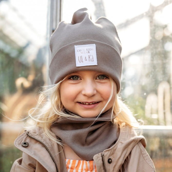 Zestaw czapka + komin LATTE LINE różne rozmiary /UL&KA