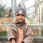 Zestaw czapka + komin LATTE LINE różne rozmiary /UL&KA