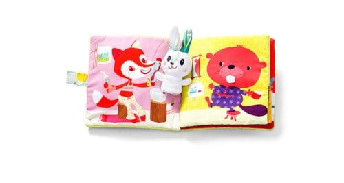 Książeczka z mini-pacynką wielofunkcyjna Królik dentysta 6 m+ / Lilliputiens