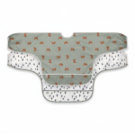 Zestaw śliniaków z długim rękawem 6m+ Little Forest Lisek /Lassig