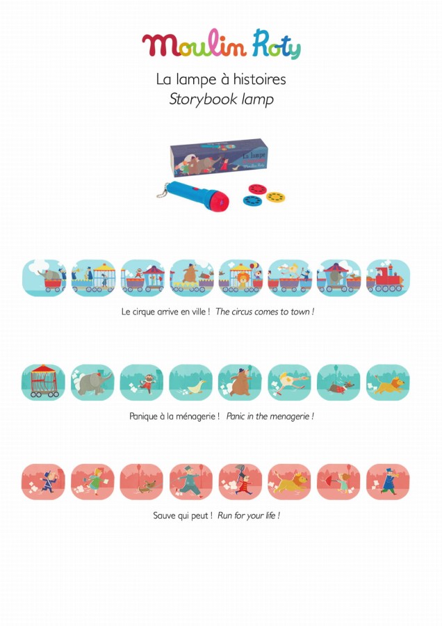 Latarka projektor Les Histories Du Soir / Maulin Roty