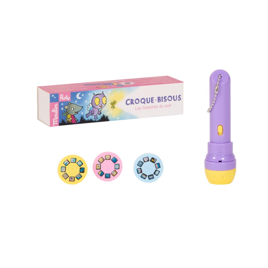 Latarka- projektor Duszek Croque - Bisous / Maulin Roty