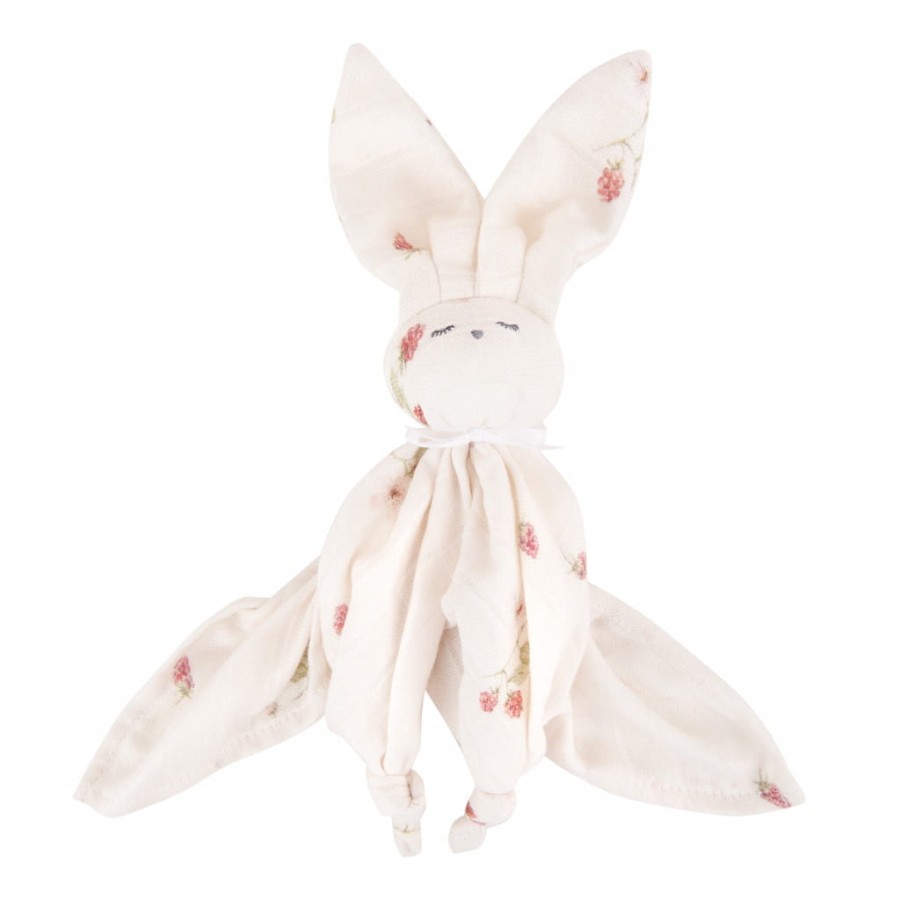 Bambusowy króliczek doudou maliny PREMIUM Samiboo