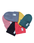 Czapka Beanie 0-24 miesiące GREEN / Pink no more
