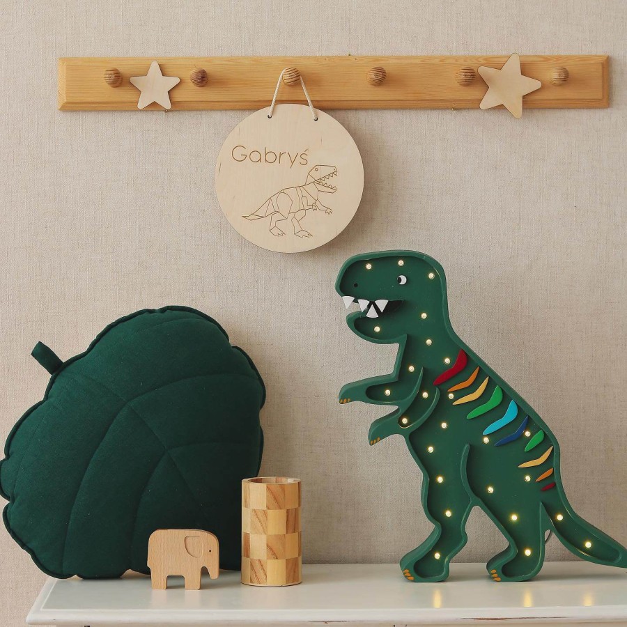 Lampa Little Lights Dino T. Rex RAINBOW GREEN/Little Lights