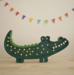 Lampa Little Lights Krokodyl Papkin Green/Little Lights