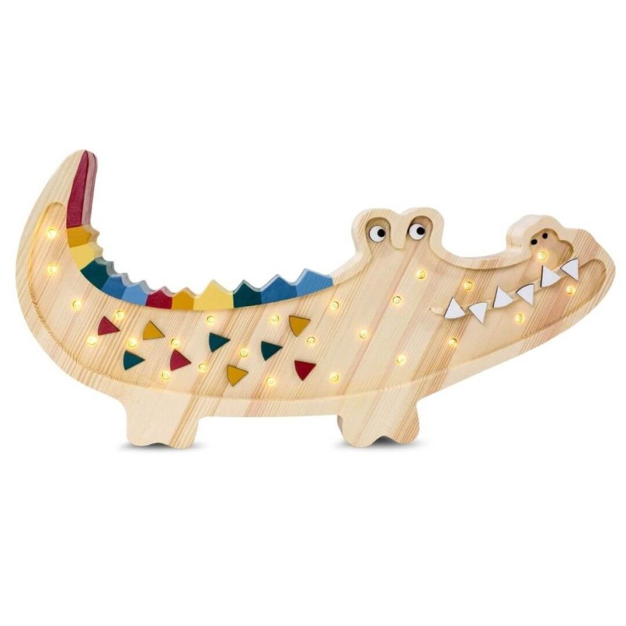 Lampa Little Lights Krokodyl CARIBBEAN WOOD /Little Lights