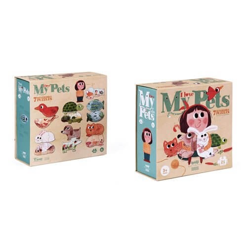 Puzzle dla dzieci, Kocham Moje Zwierzątka/Londji