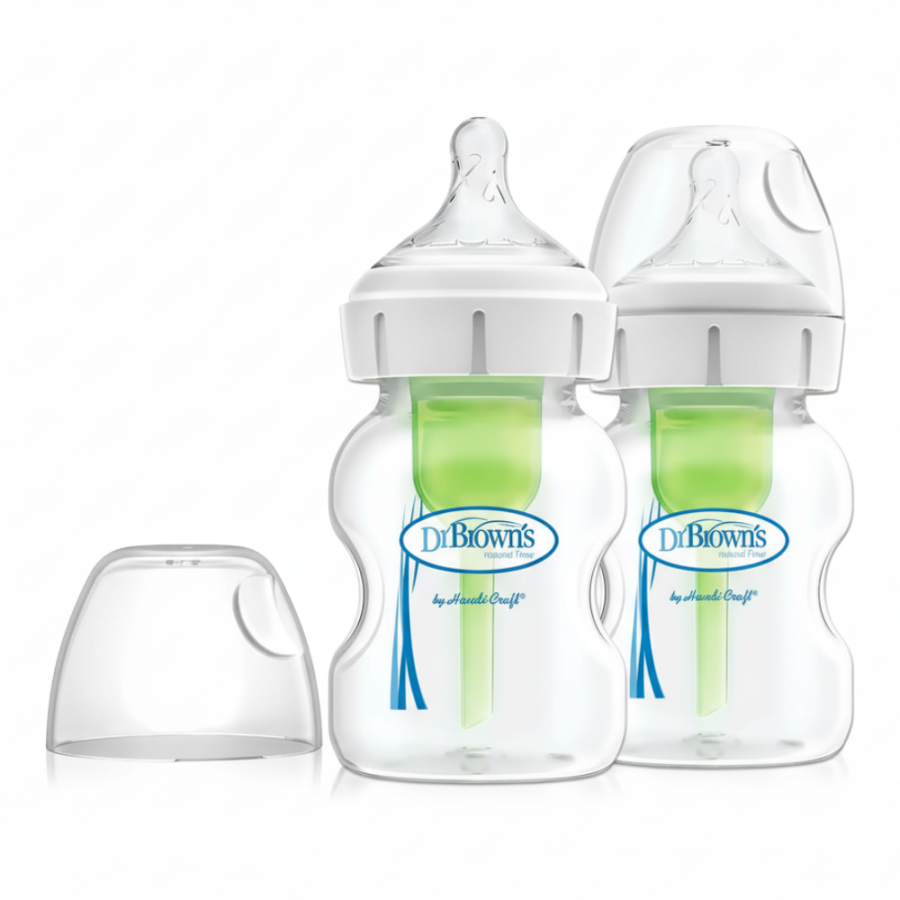 2 szt. butelek do karmienia niemowląt 150 ml, szeroka szyjka / Dr Brown's