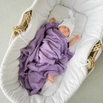 Kocyk ażurowy DAISY - lawenda / Lullalove