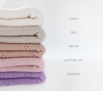 Kocyk ażurowy DAISY - beż / Lullalove