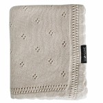 Kocyk ażurowy DAISY - beż / Lullalove