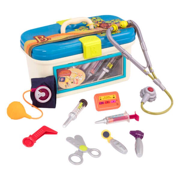 Walizeczka z zestawem akcesoriów lekarskich / B.Toys