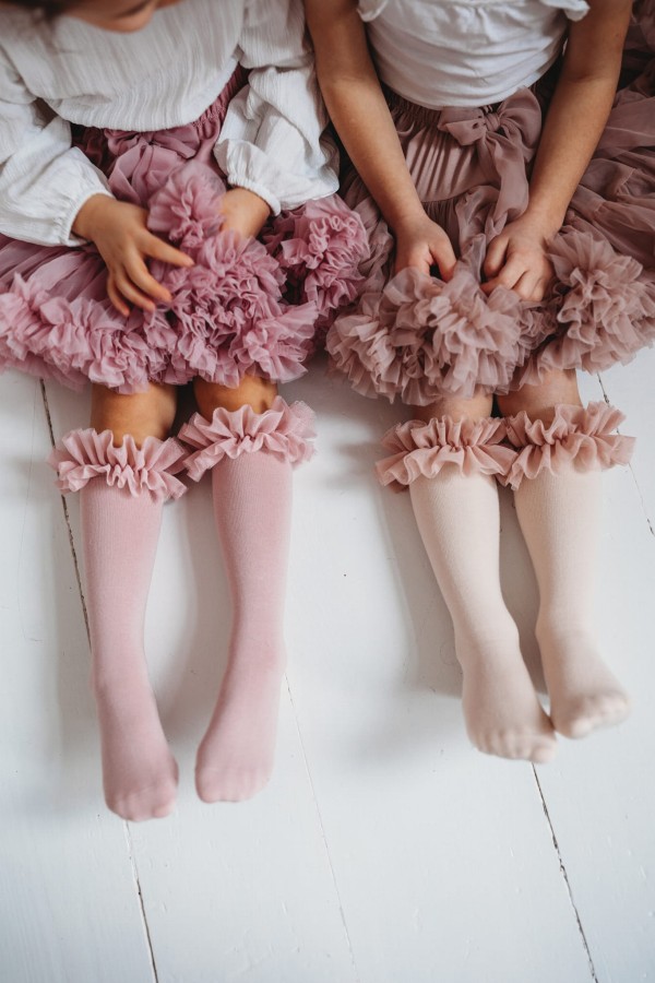 Podkolanówki Tutu -Wenecki róż /Mama's Feet