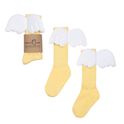 Podkolanówki Dziecięce - Kanarkowy Aniołek / Mama's Fee