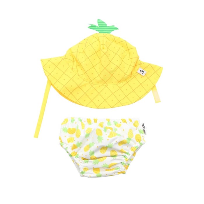 Pieluszka kąpielowa + czapka ANANAS, rozmiary / Zoocchini