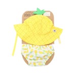 Pieluszka kąpielowa + czapka ANANAS, rozmiary / Zoocchini