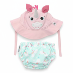 Pieluszka kąpielowa + czapka JEDNOROŻEC, rozmiary / Zoocchini